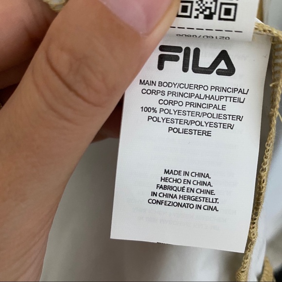 Rare Fila Gold metallic windbreaker jacket hooded - Picture 10 of 14